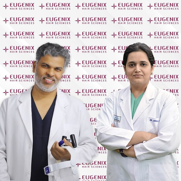 Dr. Pradeep Sethi, Chairman , Eugenix Hair Sciences & Dr. Arika Bansal, Managing Director, Eugenix Hair Sciences Eugenix的Sethi 博士當選世界FUE研究所科學主任-肽度TIMEDOO
